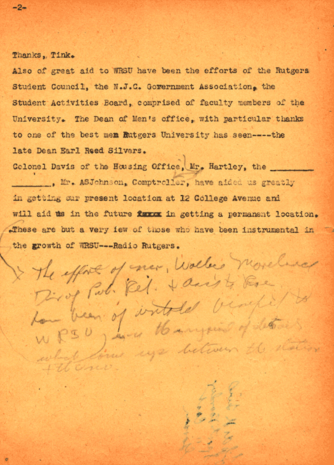 Charles Brookwell Original Script from April 26, 1948 - Page 2