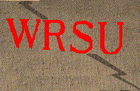 WRSU's First Logo - Photographed from Wall at 12 College Avenue