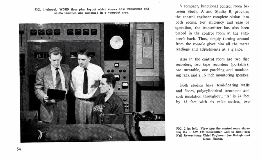 WDHN 93.3 New Brunswick New Jersey - New Brunswick FIRST FM Radio Station<br/>From Broadcasting Magazine 1950