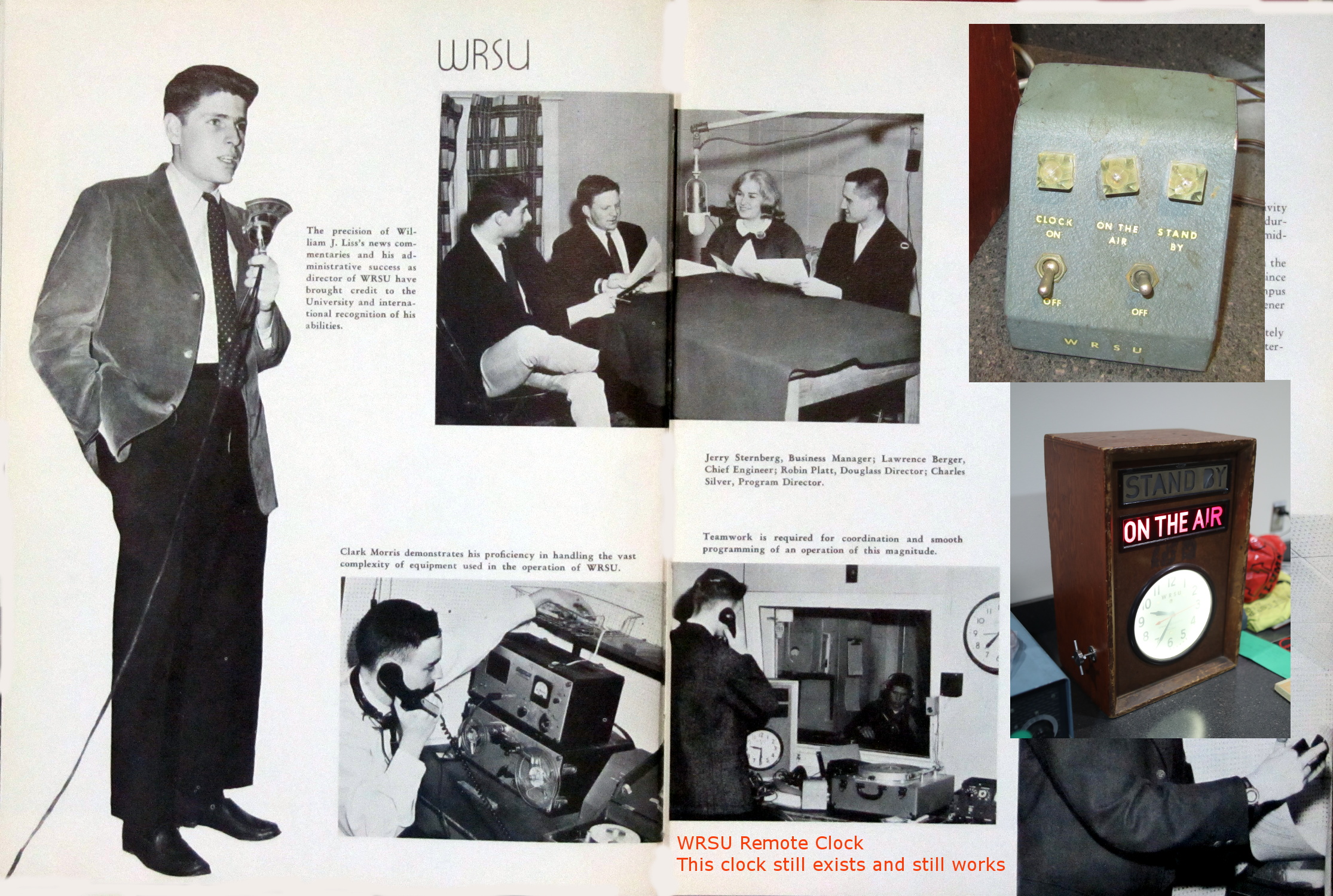 1961 - The WRSU Remote Clock makes an appearance. It is not known when the clock was actually built, so this might be one of the first appearances.