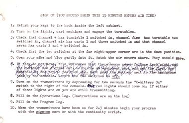 1973 How to Book from AM Master Control