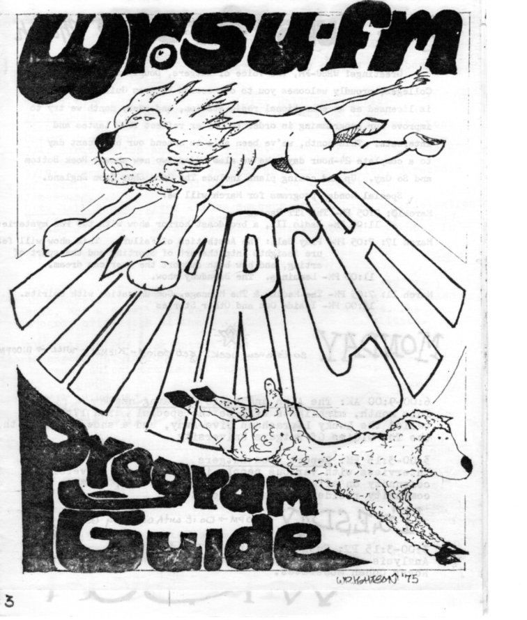 1975 Program guide - Note the front page was drawn by Jack Wrightson -