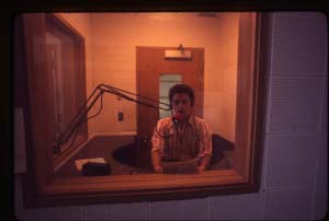 1977 Stuart Brown in Announce Booth 1
