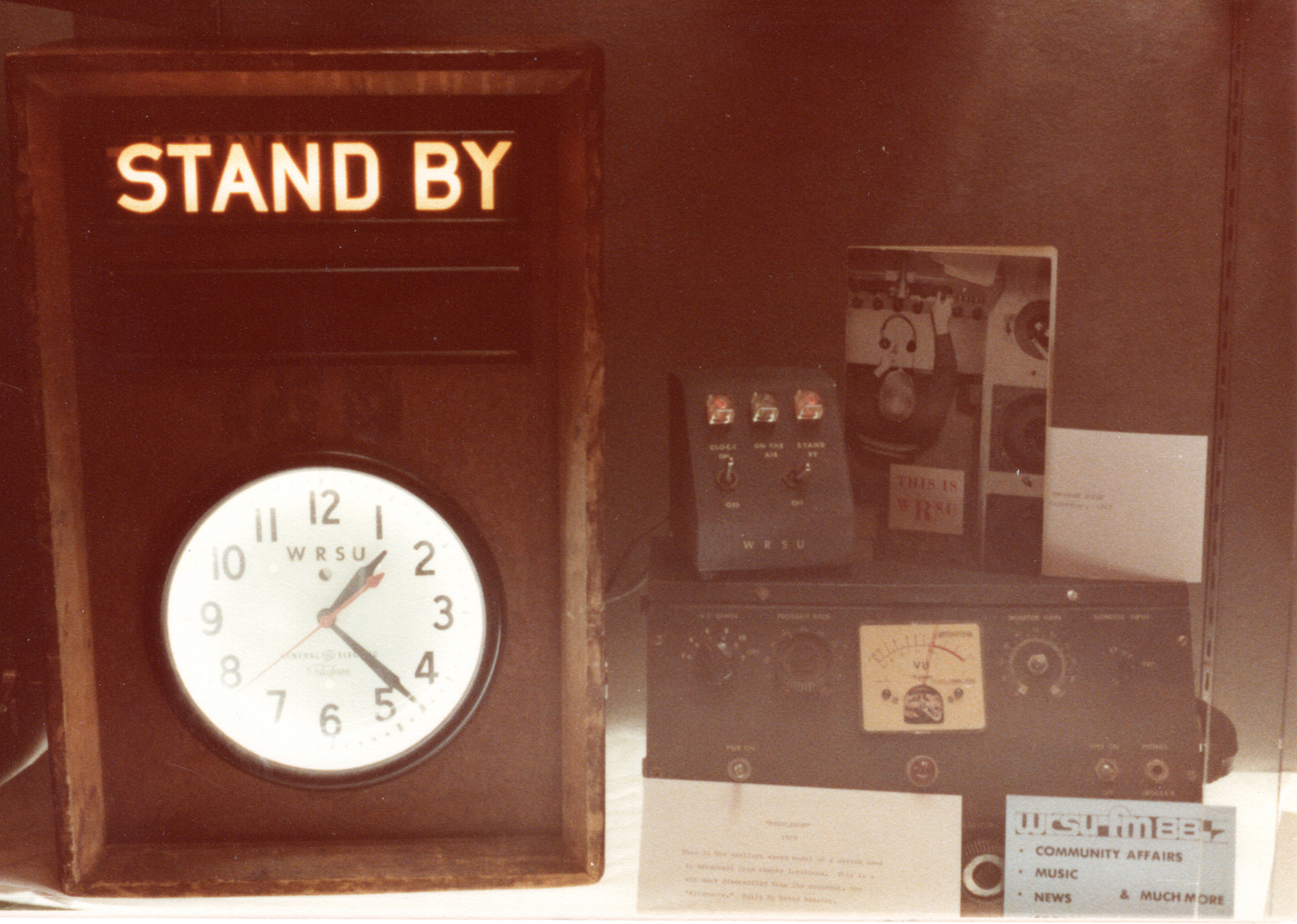 1978 The WRSU Clock - Still existed in 2018 - and the Ressloron Home Brew Mixer from about 1960