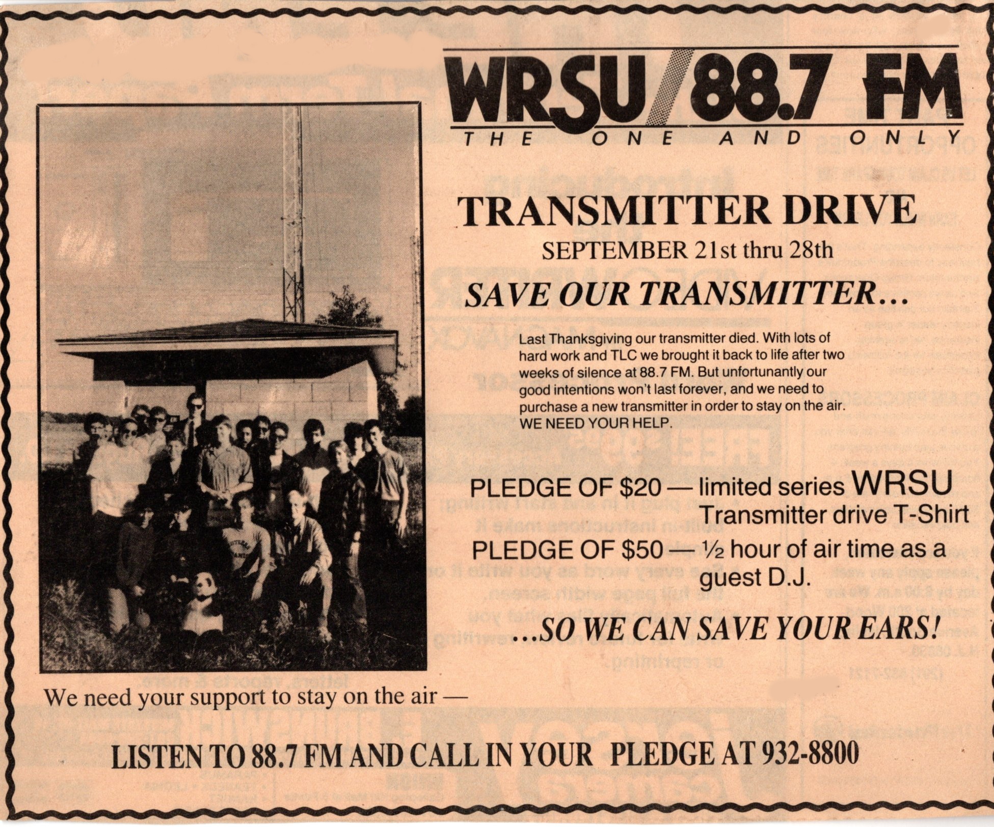 WRSU Original 1974 was getting un-reliable. WRSU needed a NEW main transmitter.<br>WRSU kept the old transmitter until mid 2010s