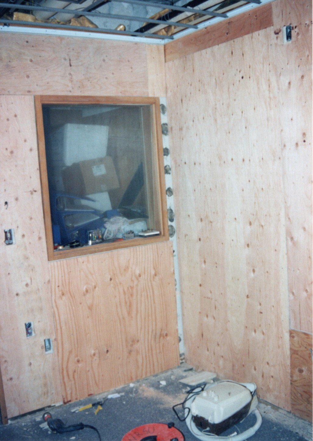 1995 - Studio B Rebuild - Looking at Announce Booth 2