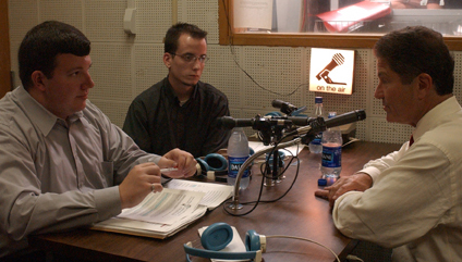 2001 - President McCormick on the Air on WRSU-FM