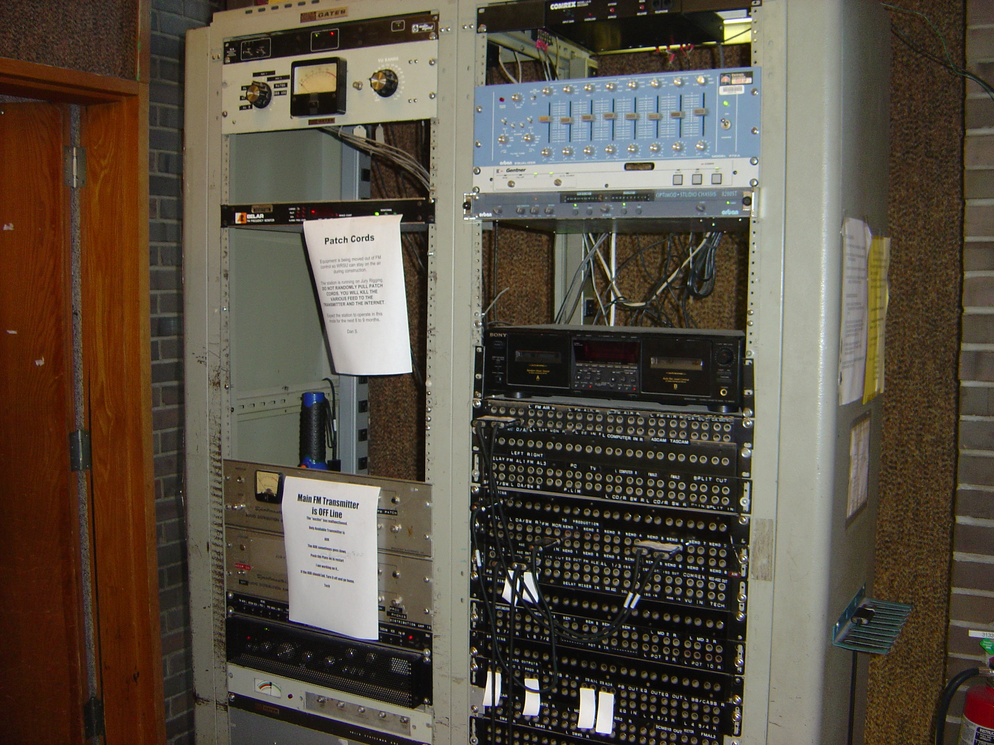 2005 - The FM Rack during reconstruction