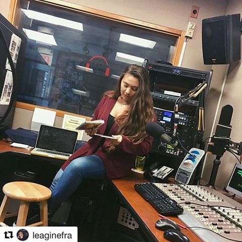 	Repost leaginefra with repostapp  Thanks to the loyal listeners who tuned in to LeasPlaylist this semester!!! And thanks to erinmeixner for this totally not staged pic of me enjoying my job		December 13, 2016	   	14	
