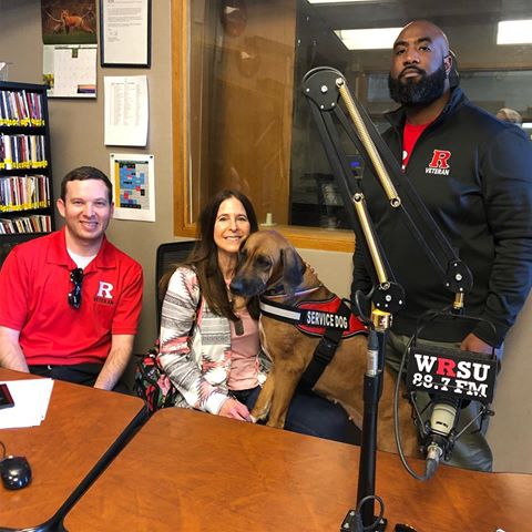 	When you interview your boss and ask him about that raise....also Janice Wolfe of Merlins Kids and her service dog Savannah. rutgers RU BIG10 radio navy army veterans		February 28, 2018	