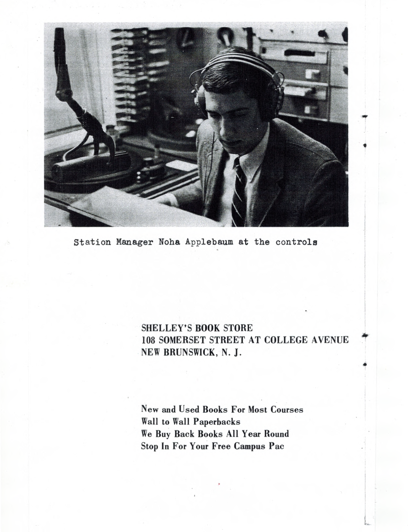 1967 WRSU Welcome Package - Page 4</br>Supplied by Richard Harvey ^74