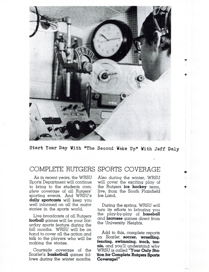 1967 WRSU Welcome Package - Page 6</br>Supplied by Richard Harvey ^74