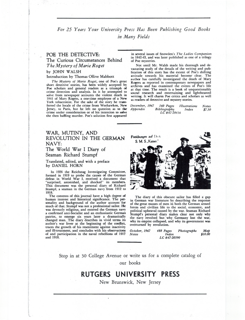 1967 WRSU Welcome Package - Page 13</br>Supplied by Richard Harvey ^74