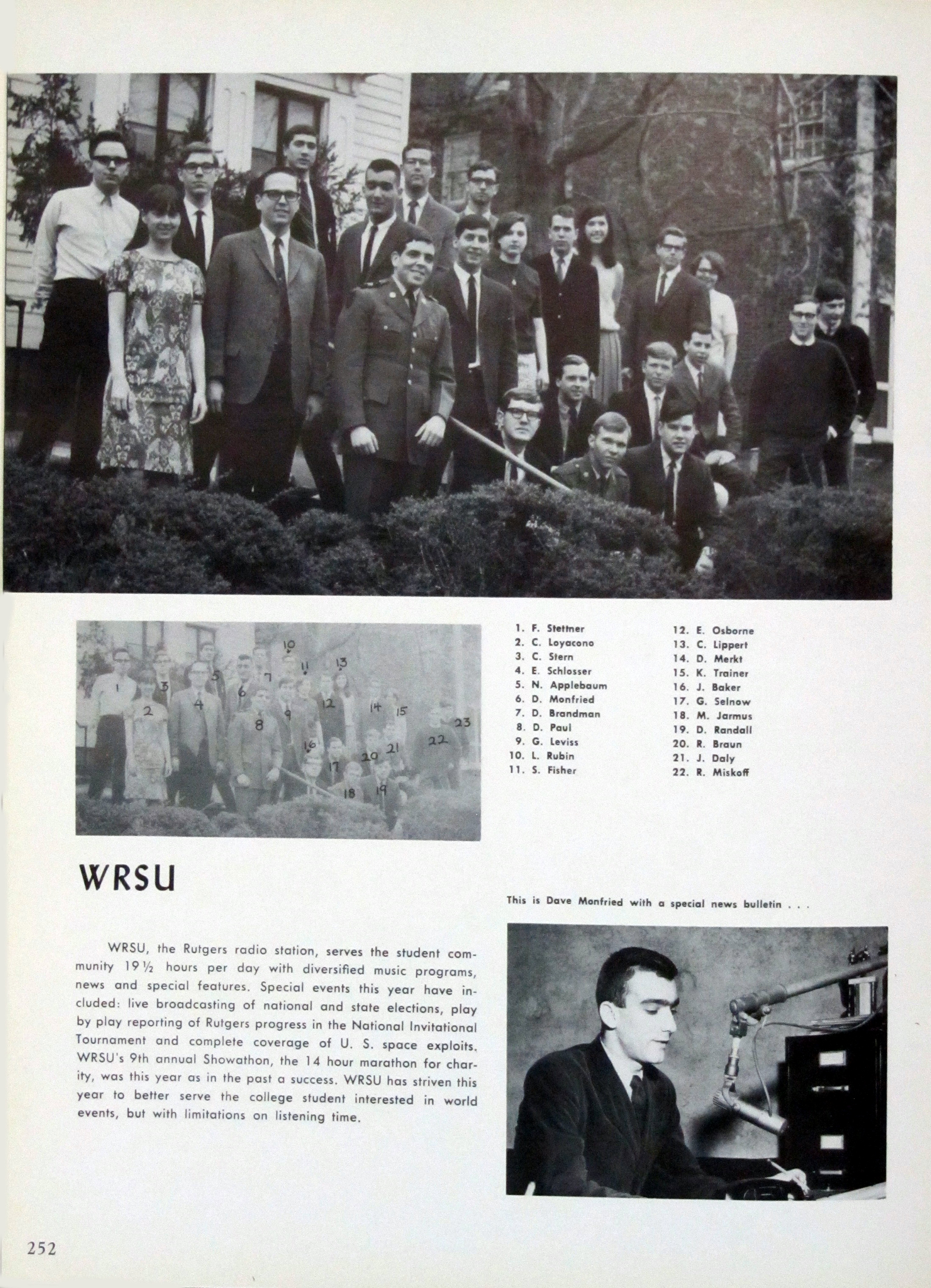 1967-The Staff in front of 12 College Avenue.