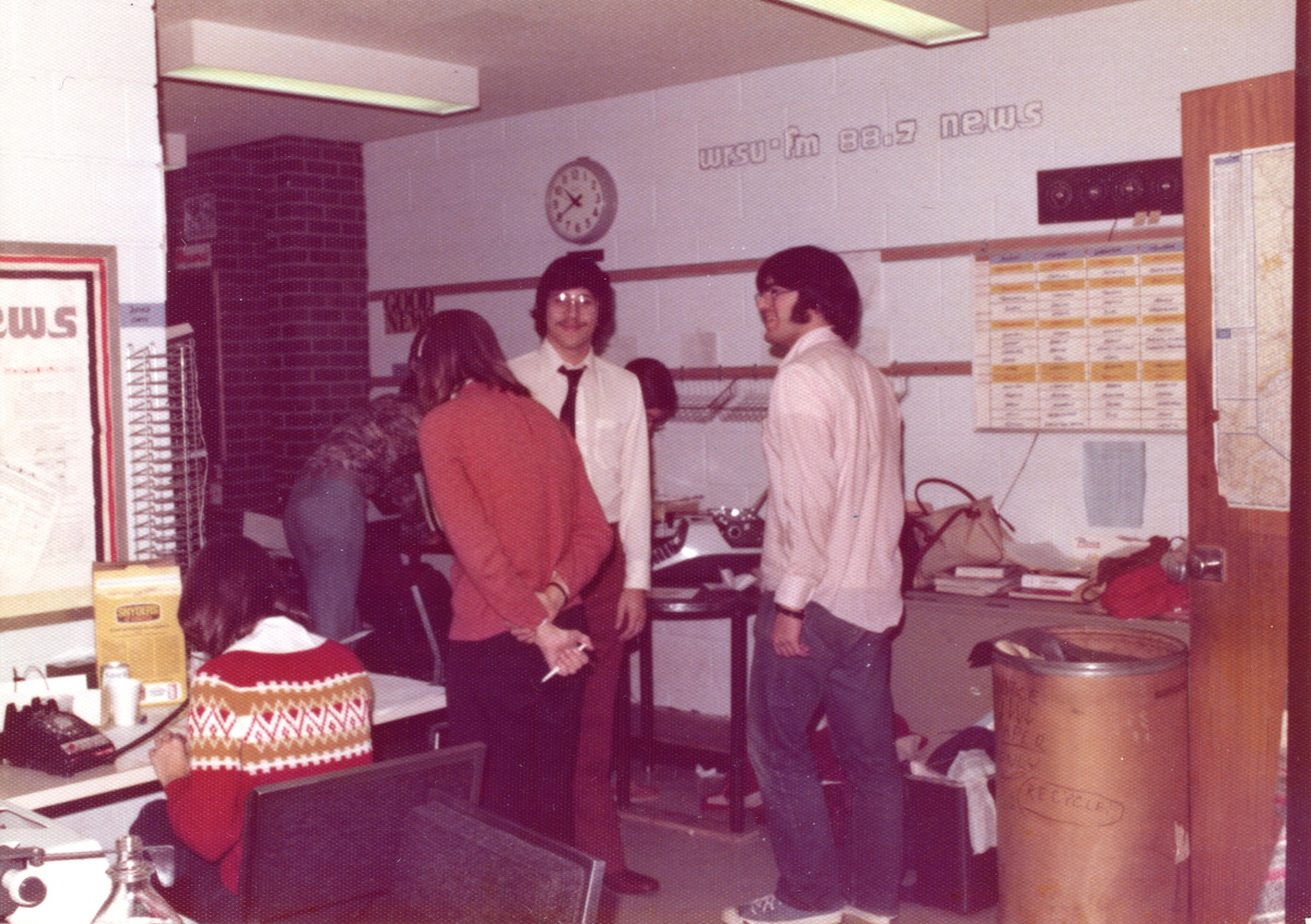 1976 - Helena Tennebaum, Marc Walker, Arnie Kaplan in the Record Library