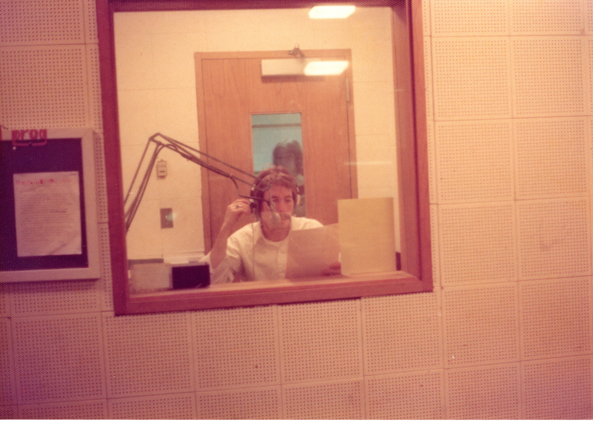 1976 - Steve Murphy in Announce Booth 1