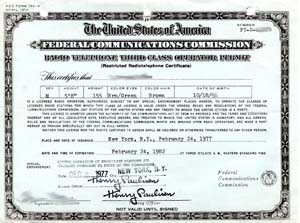 FCC License - Blue