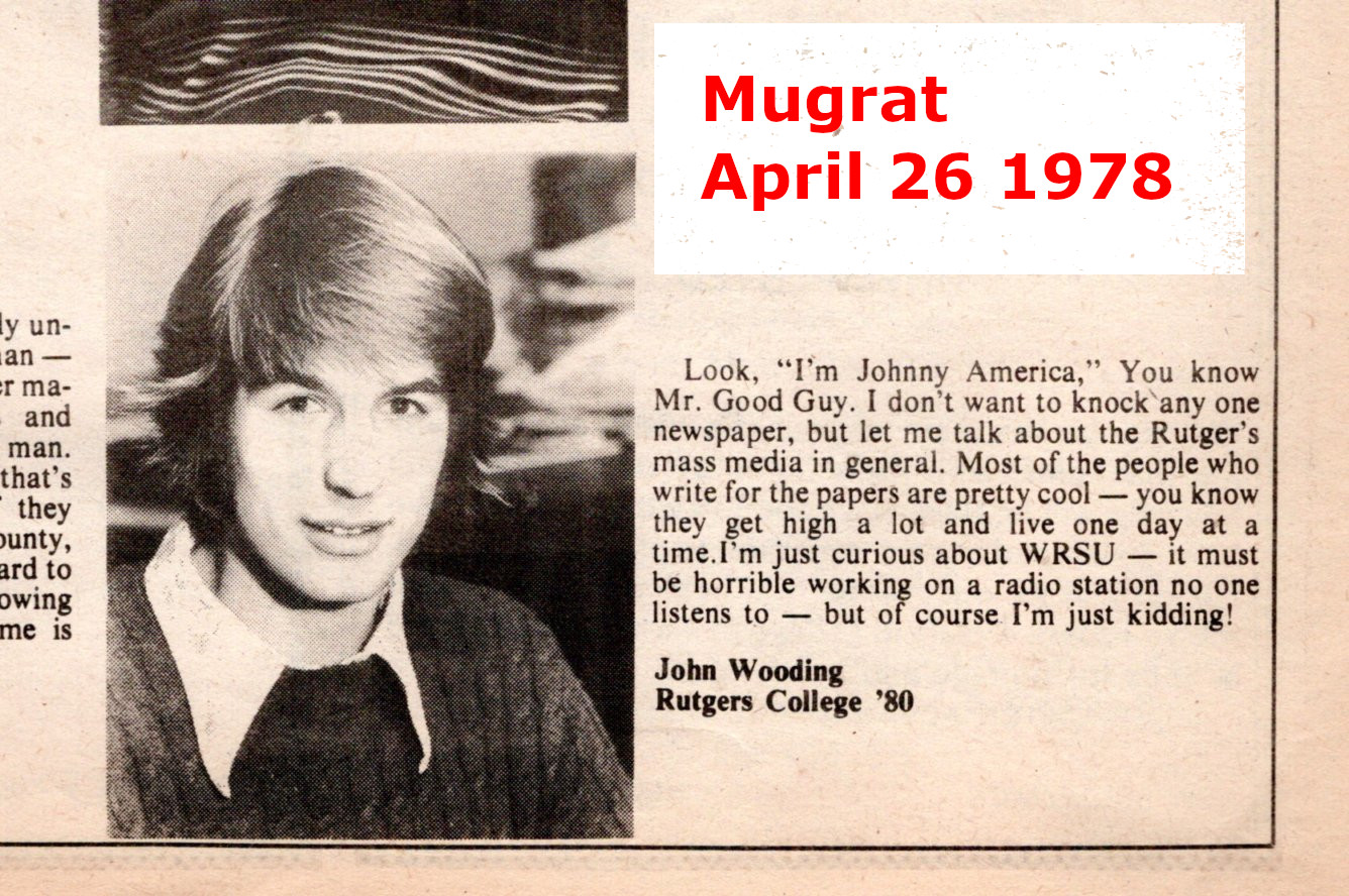Mugrat - April 26 1978 - John Often Visiited the Station - It was only Next Door