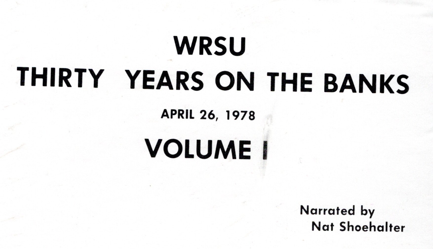 1978 30 Years on the Banks Jacket Cover - Printed by ABC Records