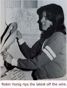 1980 - Robin Honig - And the AP News Ticker.