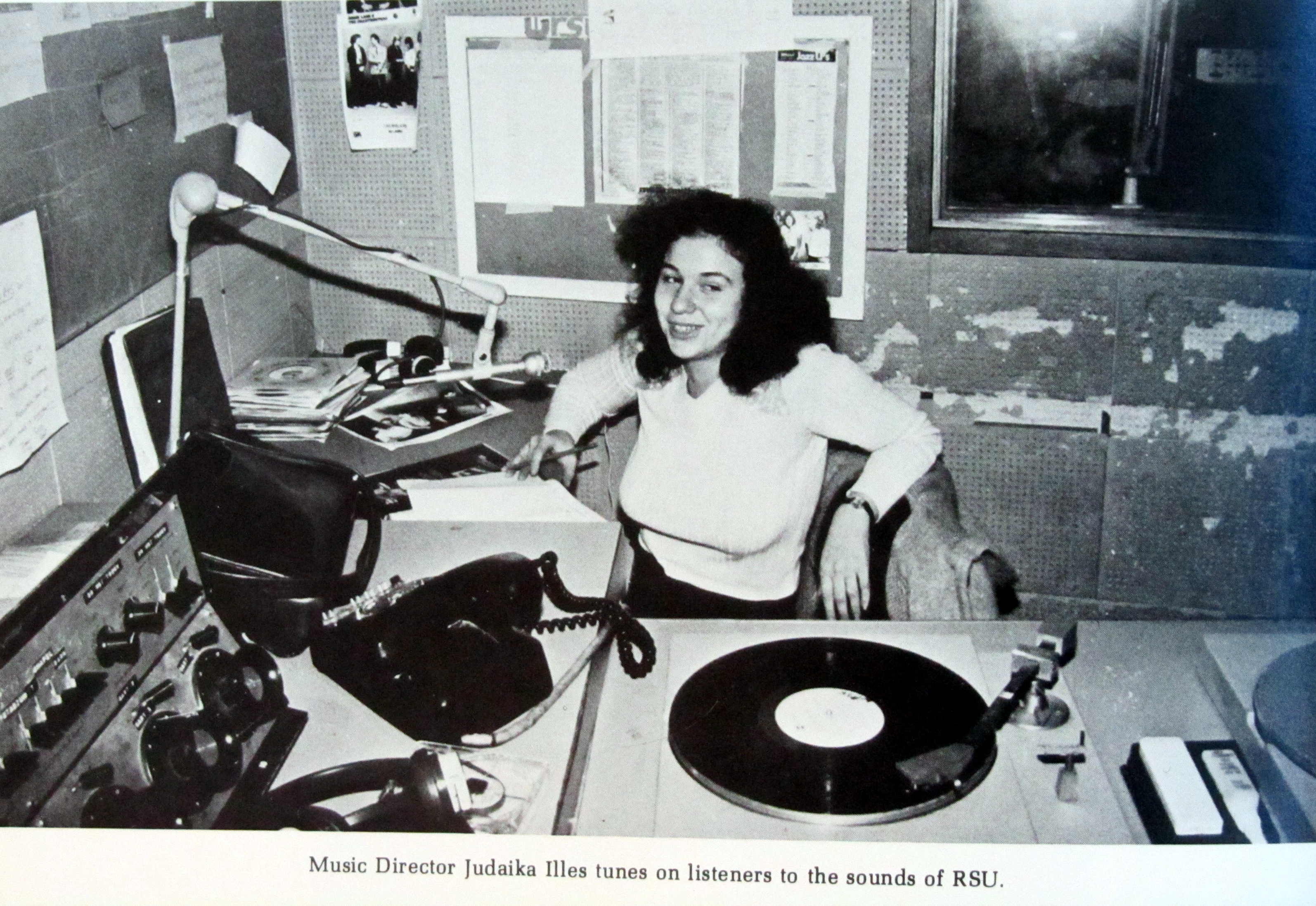 1981 - Music Director Judiaka Illes<br/>Notice the Poor condition of the FM Control Room. Rebuild is in the near future.