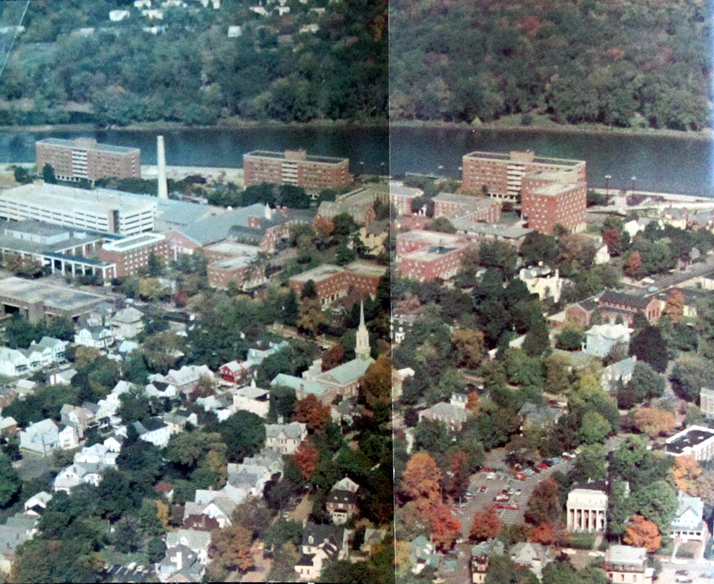College Avenue Campus 1984 - Student Center on Left