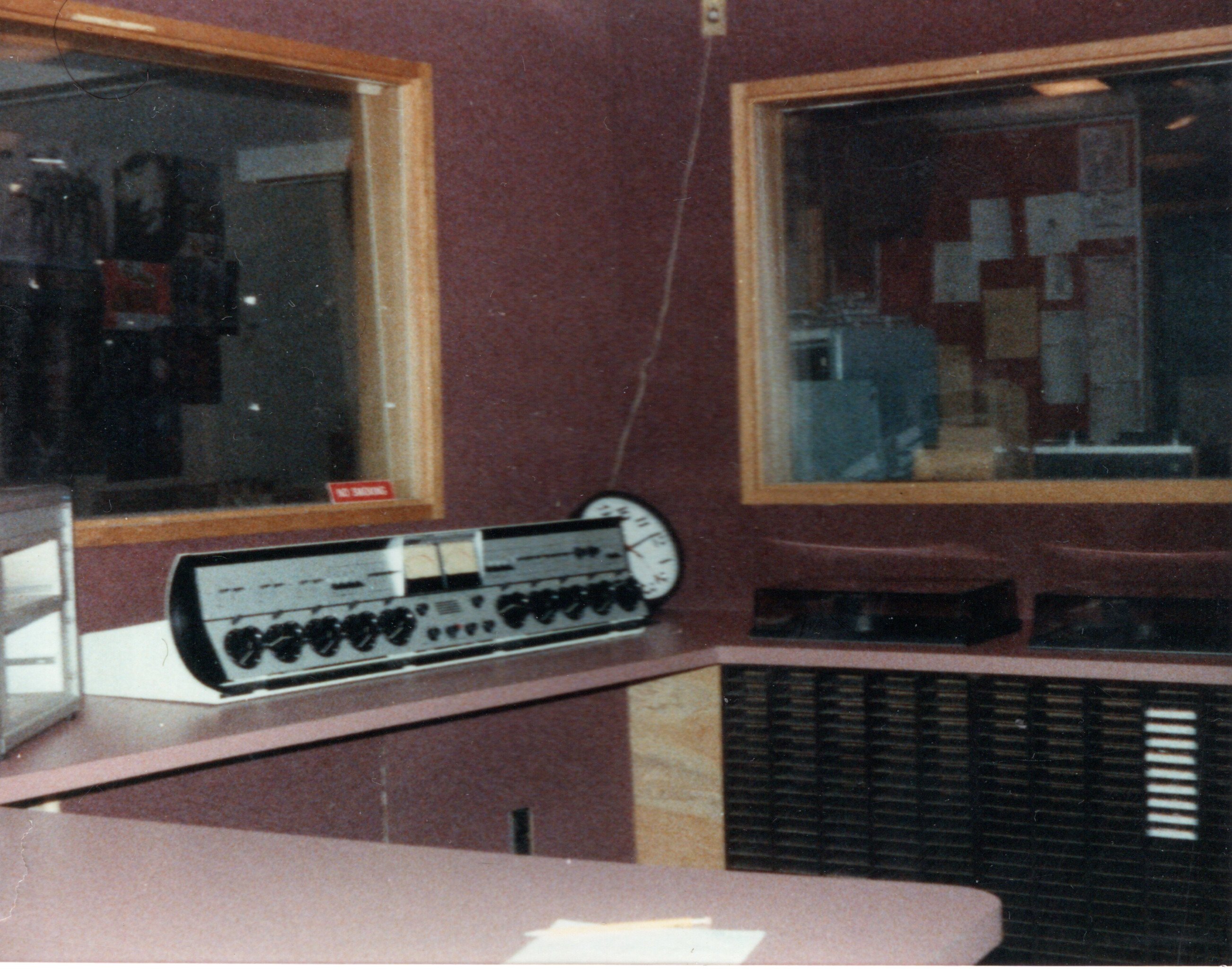 1985-Production Rebuild - With the wall Covering in place and the cabinets coming along.