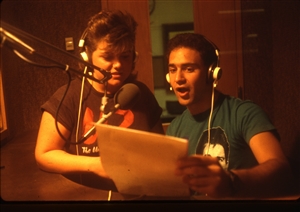 1987 WRSU Orientation Slide Show<br/>Production Team<br>Slide #35