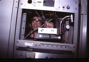 1987 WRSU Orientation Slide Show<br/>Engineering Patch Rack<br>Mike Reed<br>Slide #35_2