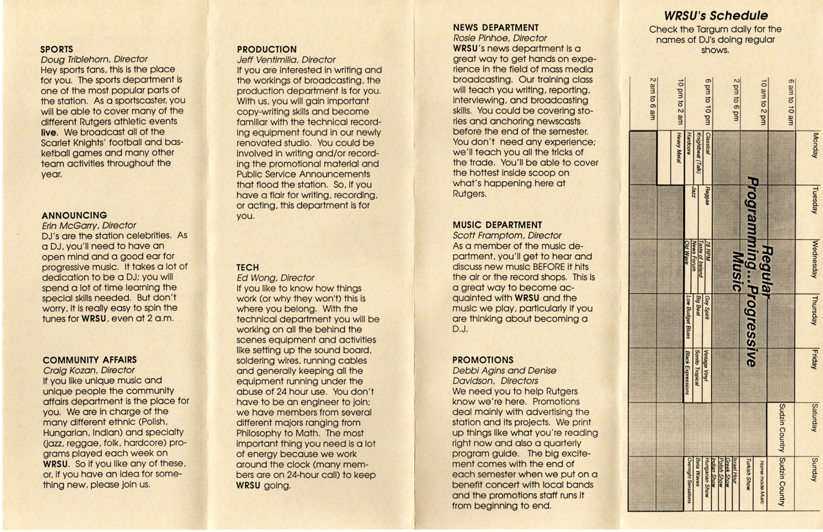 1987 - New Student Guide Page 2