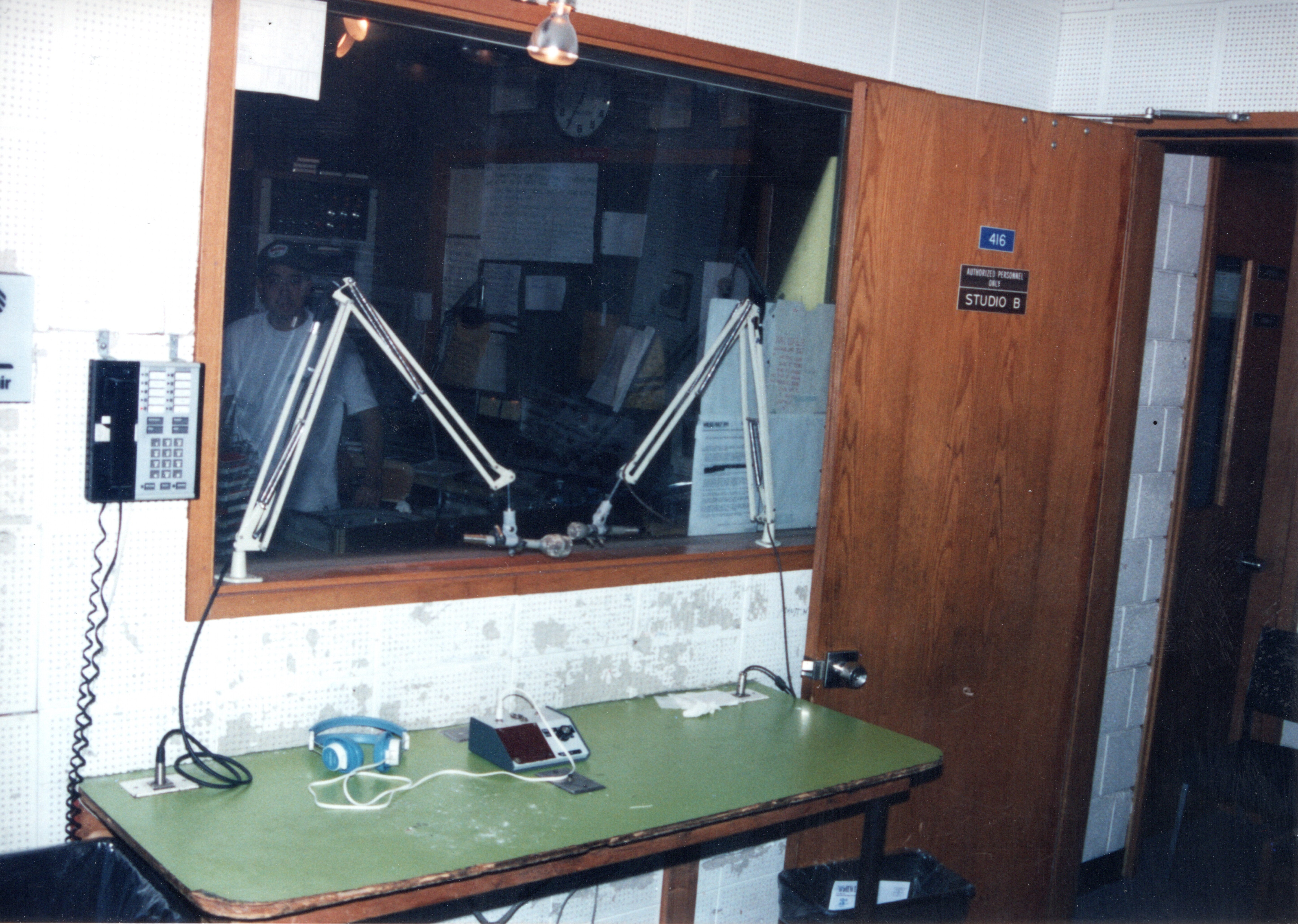 WRSU Studio B - This Version of Studio B was built by Fred Potter in 77-78