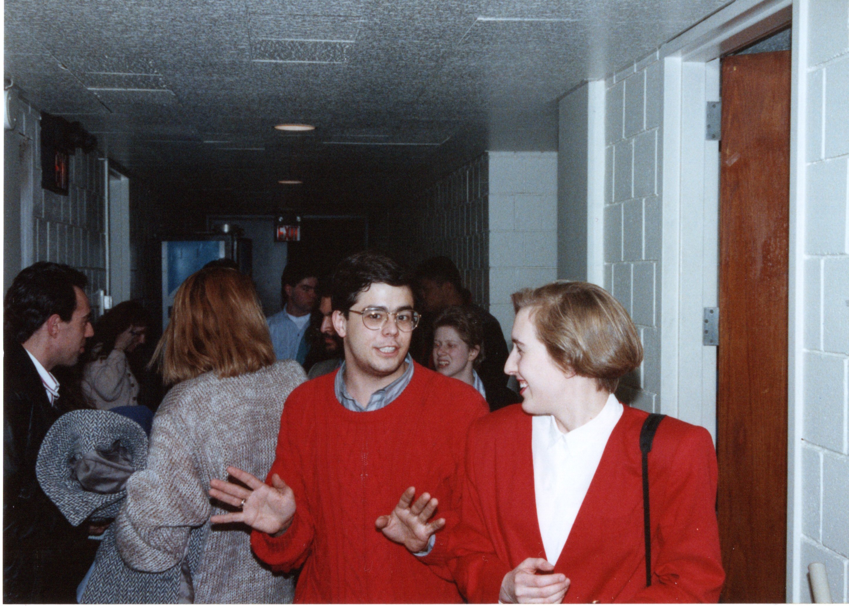 After the Call in the Hallway outside WRSU - 1992