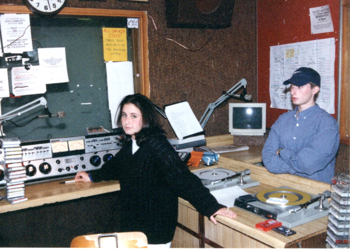 1997 The WRSU Transmitters Newer unit in Center, Original to the right.