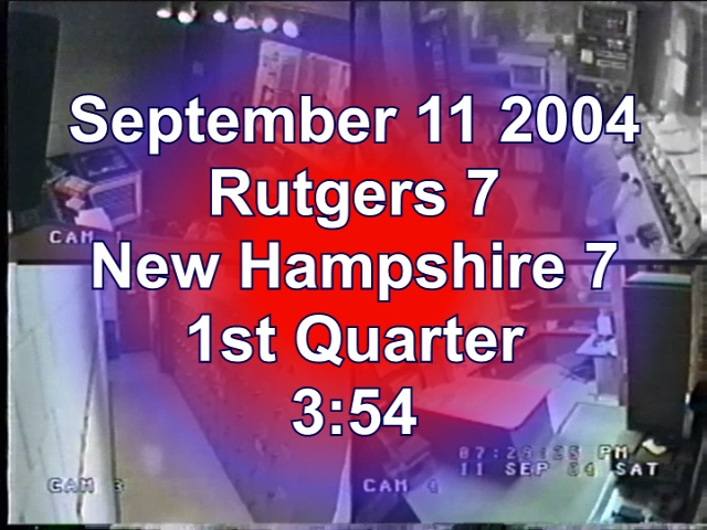 Rutgers</br>New Hampshire</br>November 25 2004