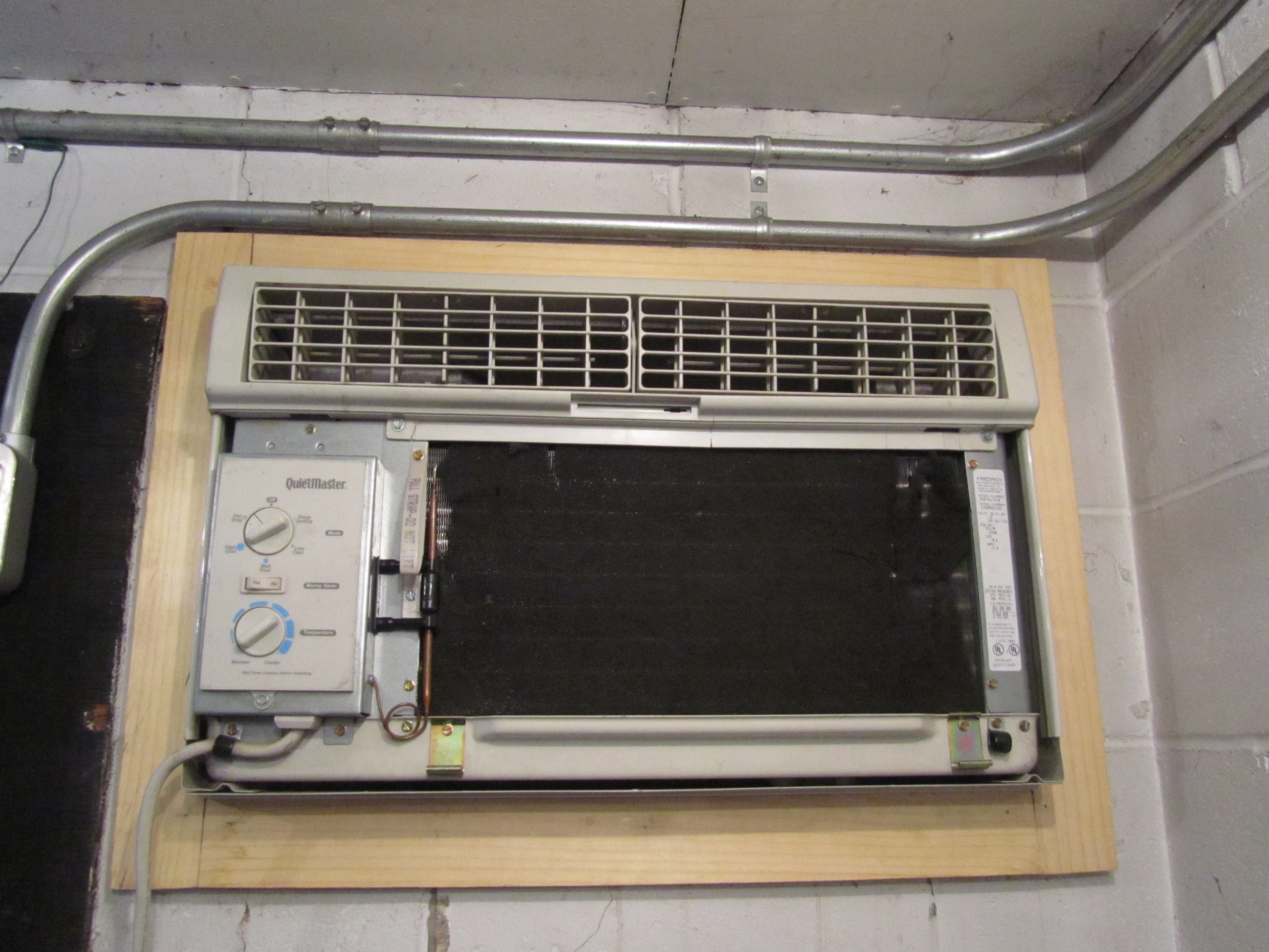 2010 - Our too small Air Conditioner. The building alway over heated in the summer, until WRSU got a additional 33,000 BTU unit
