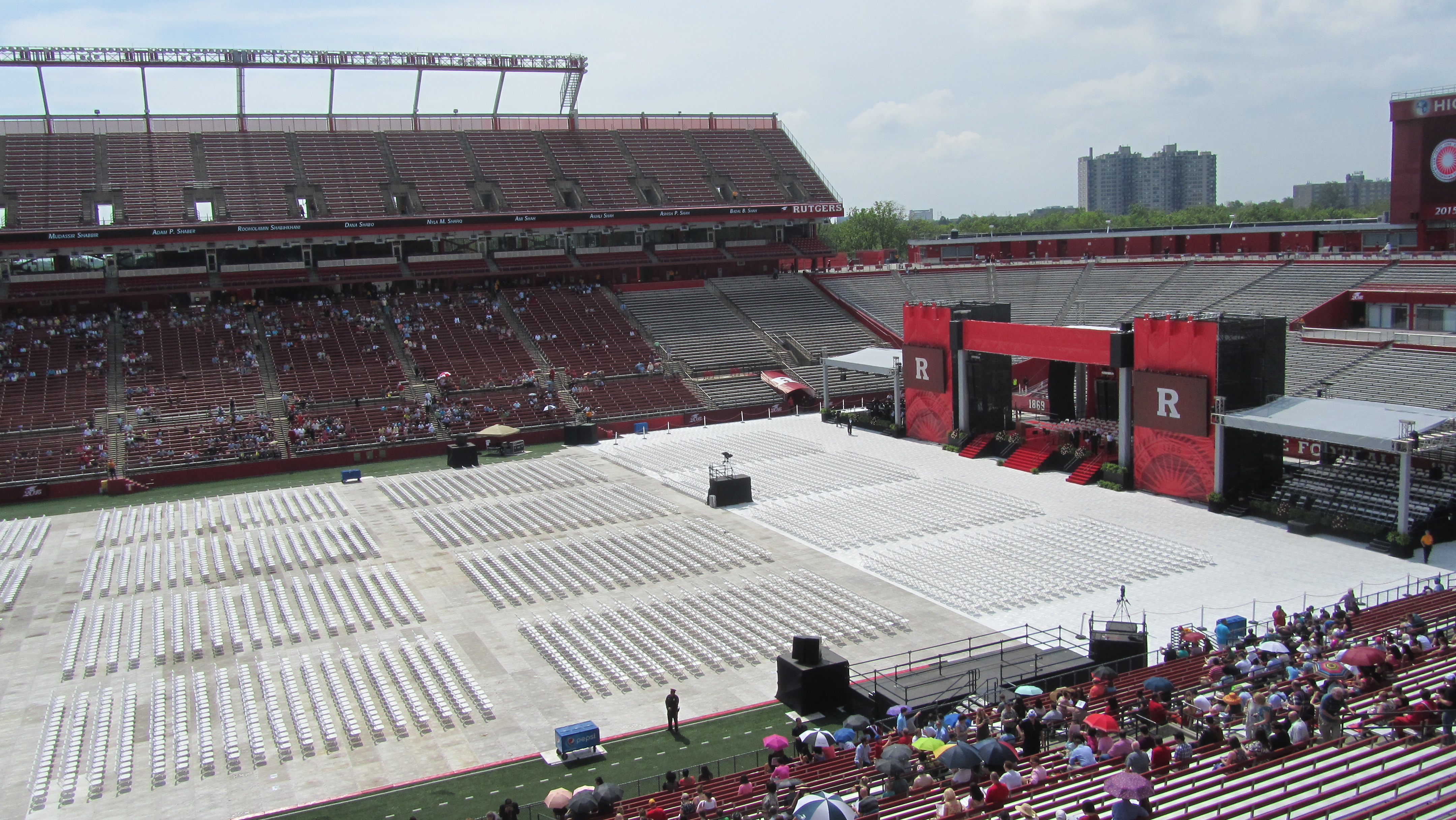 2015 Rutgers Graduation in Rutgers Stadium - Live on WRSU