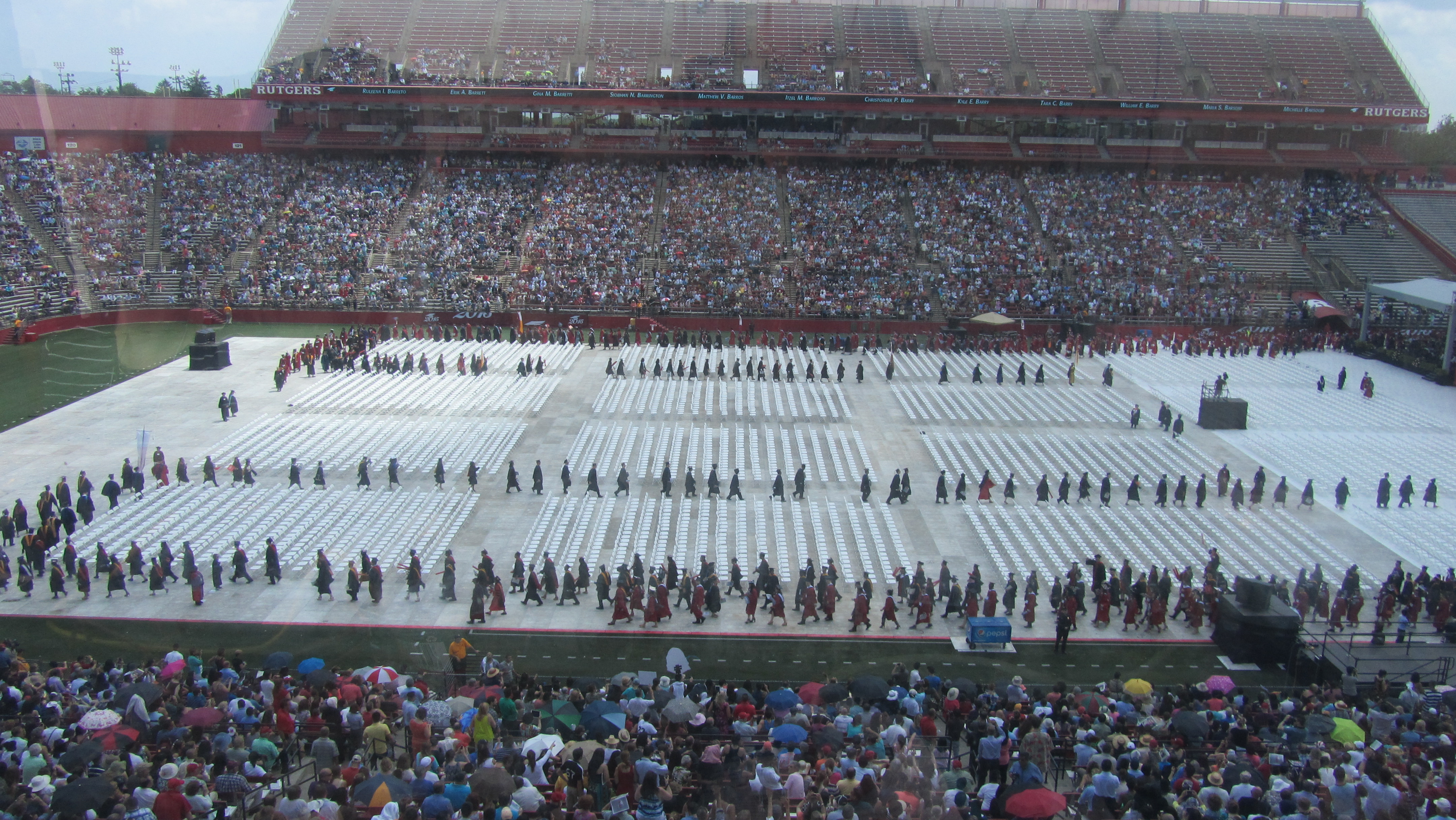 2015 Rutgers Graduation in Rutgers Stadium - Live on WRSU