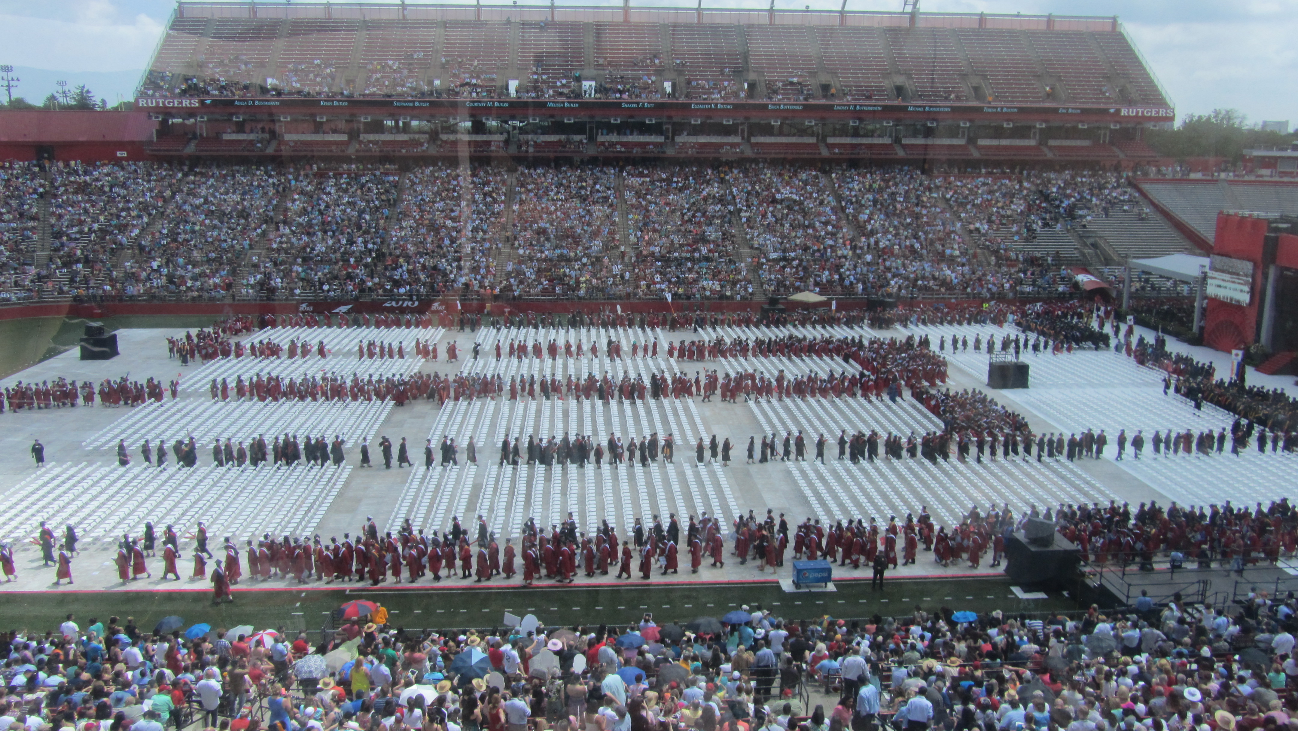 2015 Rutgers Graduation in Rutgers Stadium - Live on WRSU