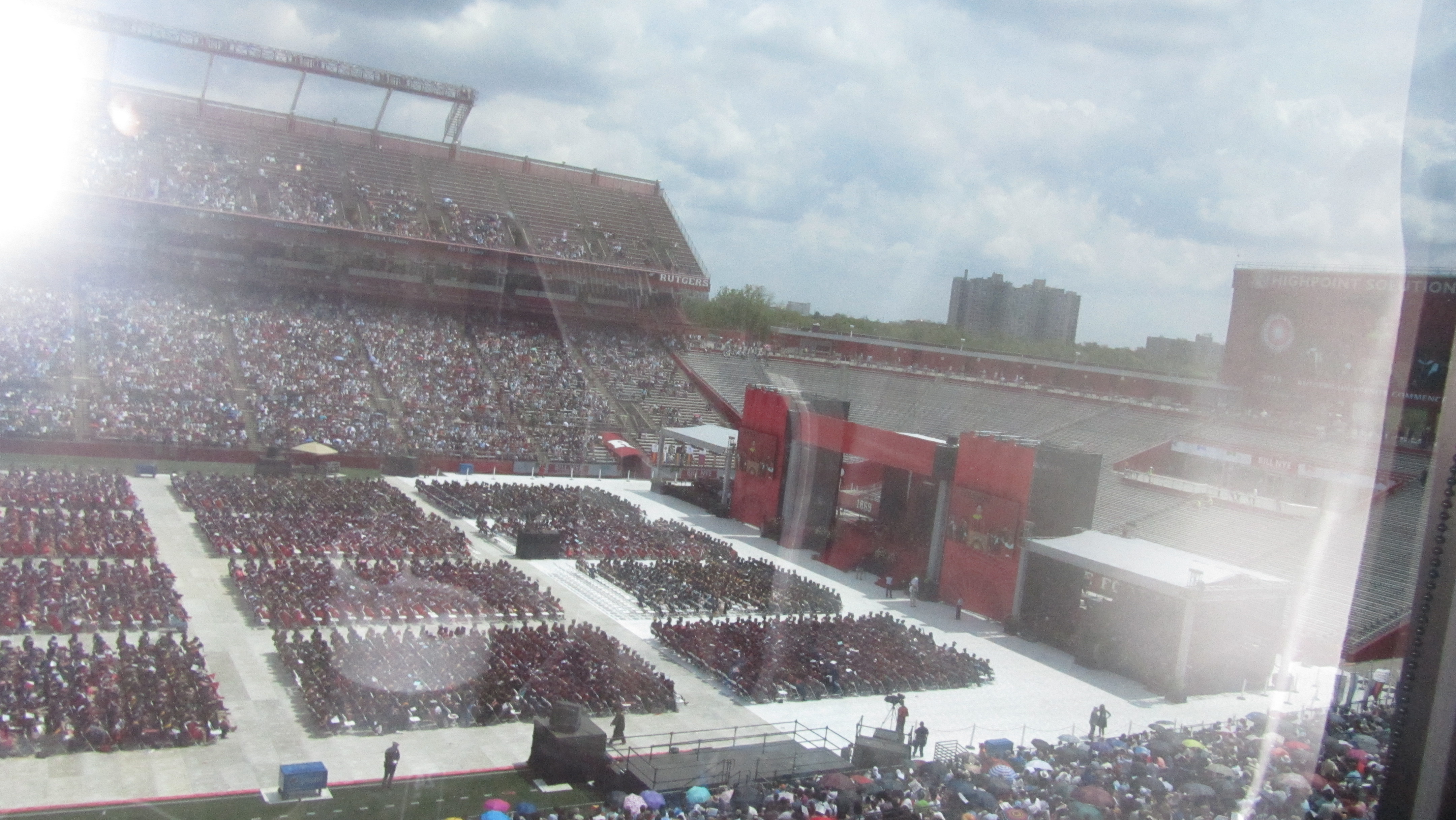 2015 Rutgers Graduation in Rutgers Stadium - Live on WRSU