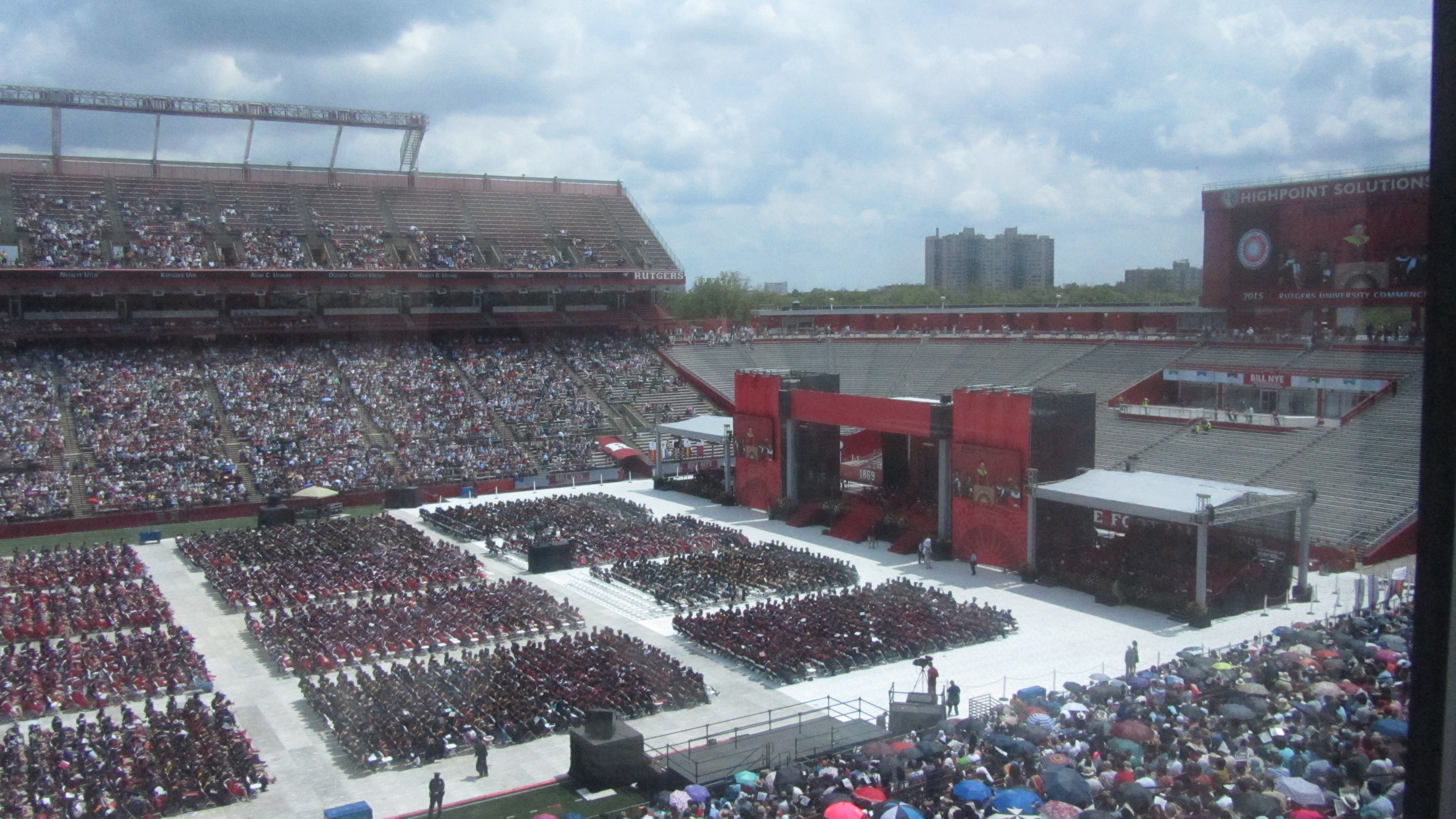 2015 Rutgers Graduation in Rutgers Stadium - Live on WRSU