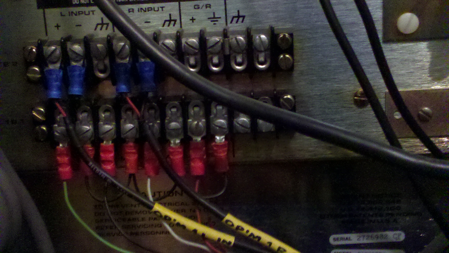 2014 - The Optimod at the Transmitter. Taken to remember the wire order