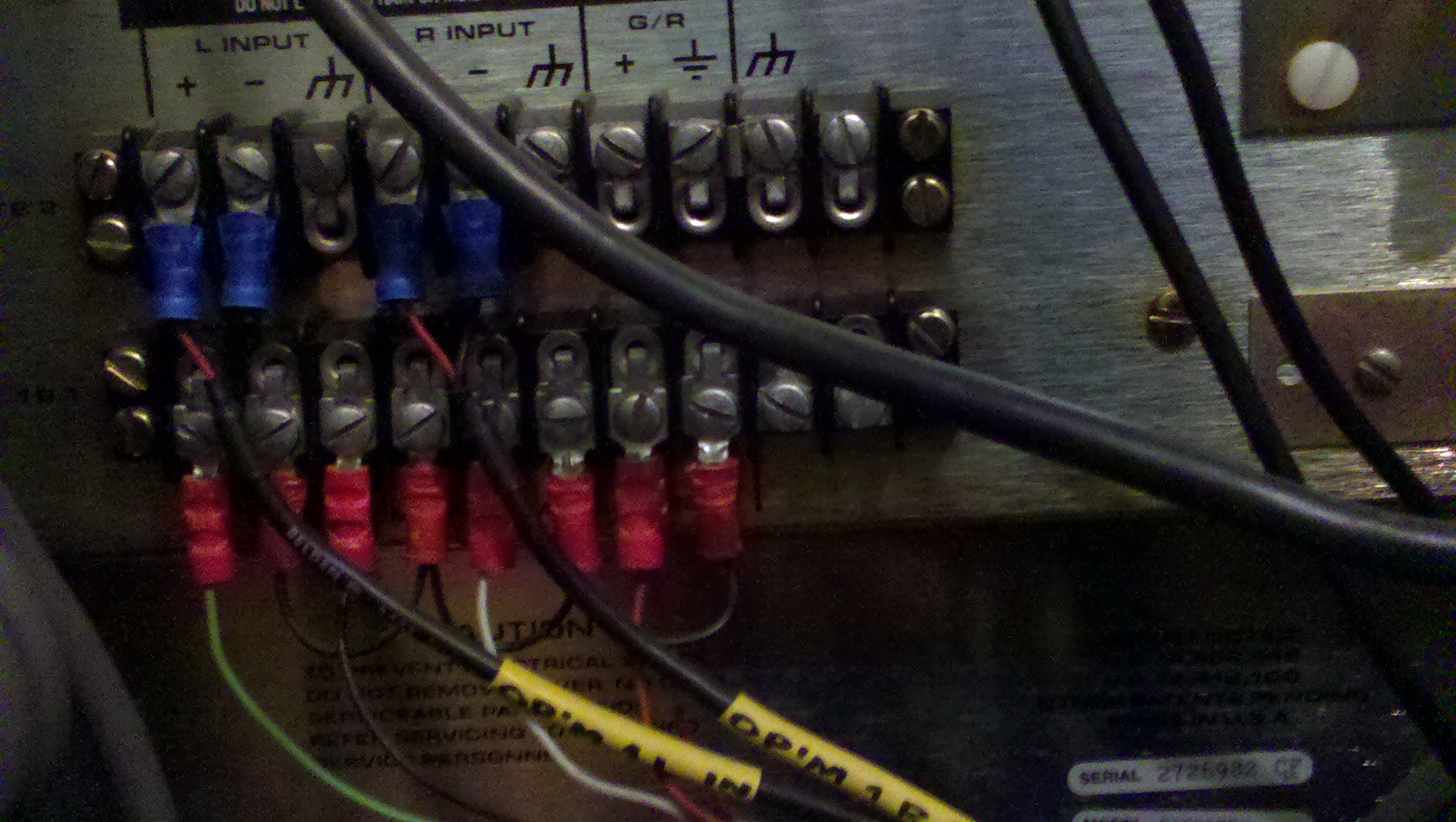 2014 - The Optimod at the Transmitter. Taken to remember the wire order