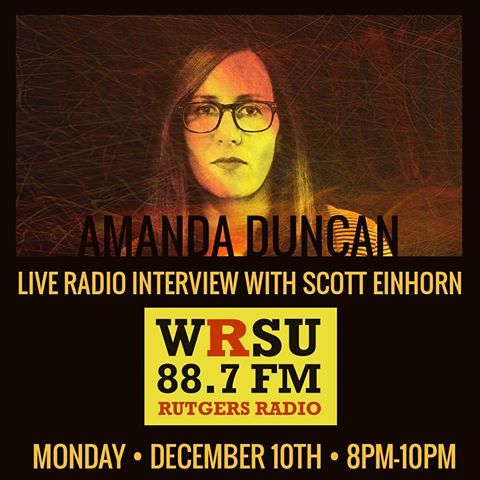 	Tomorrow I have a big announcement to make and Im going to be making it on live radio. Tune into WRSU tomorrow night from 8-10pm for my interview with Scott Einhorn. Im going to be performing a few songs live, playing a handful of my favorite songs by local artists, and talking about my nerdy life in general. wrsu rutgersradio rutgers radio amandaduncan singersongwriter		December 11, 2017	   	12	