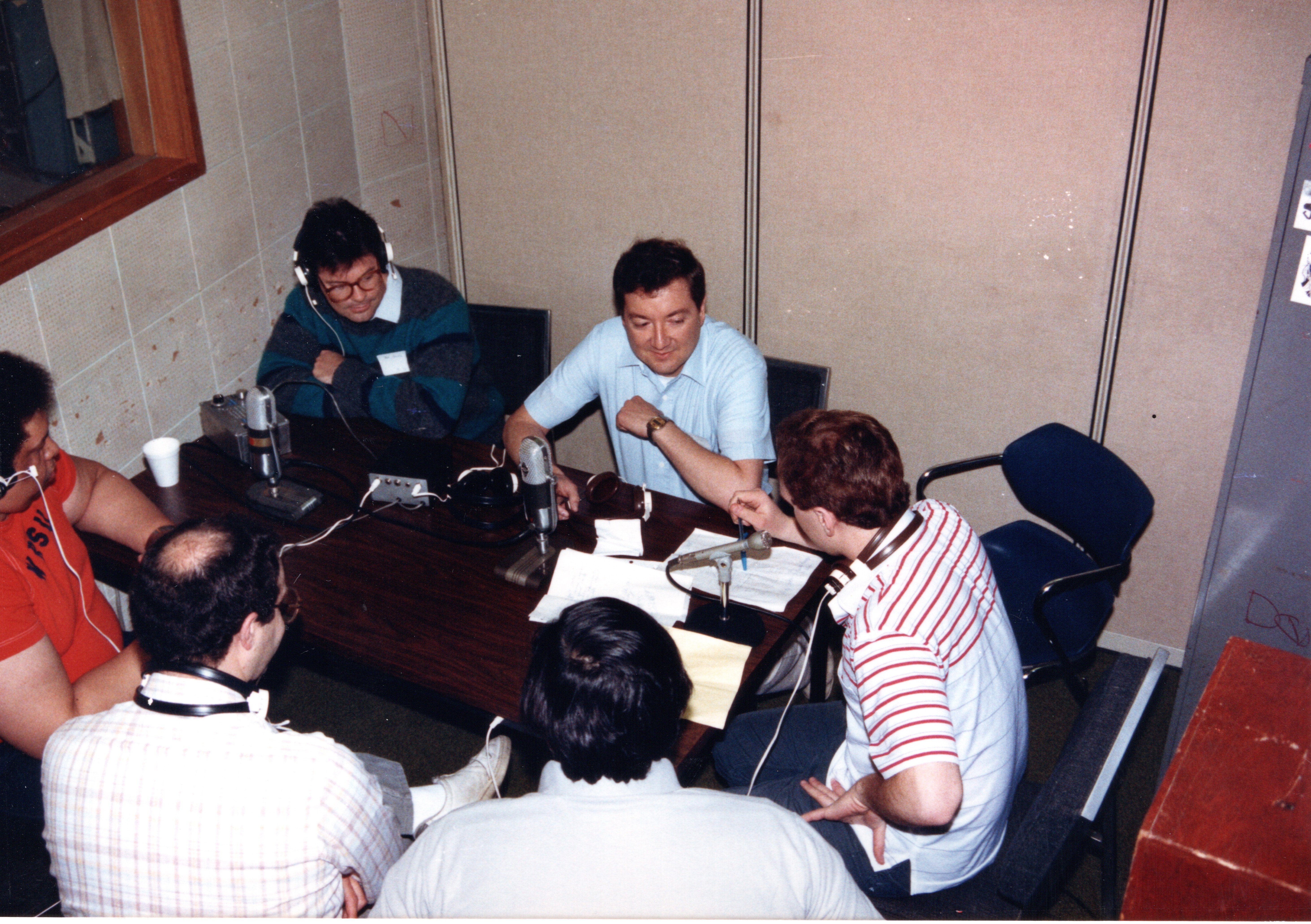 1988 40 Years WRSU Reunion Ron Hope, Bob Koska, Mike Centore, Unknown,Rich Harvey, Mark Harris