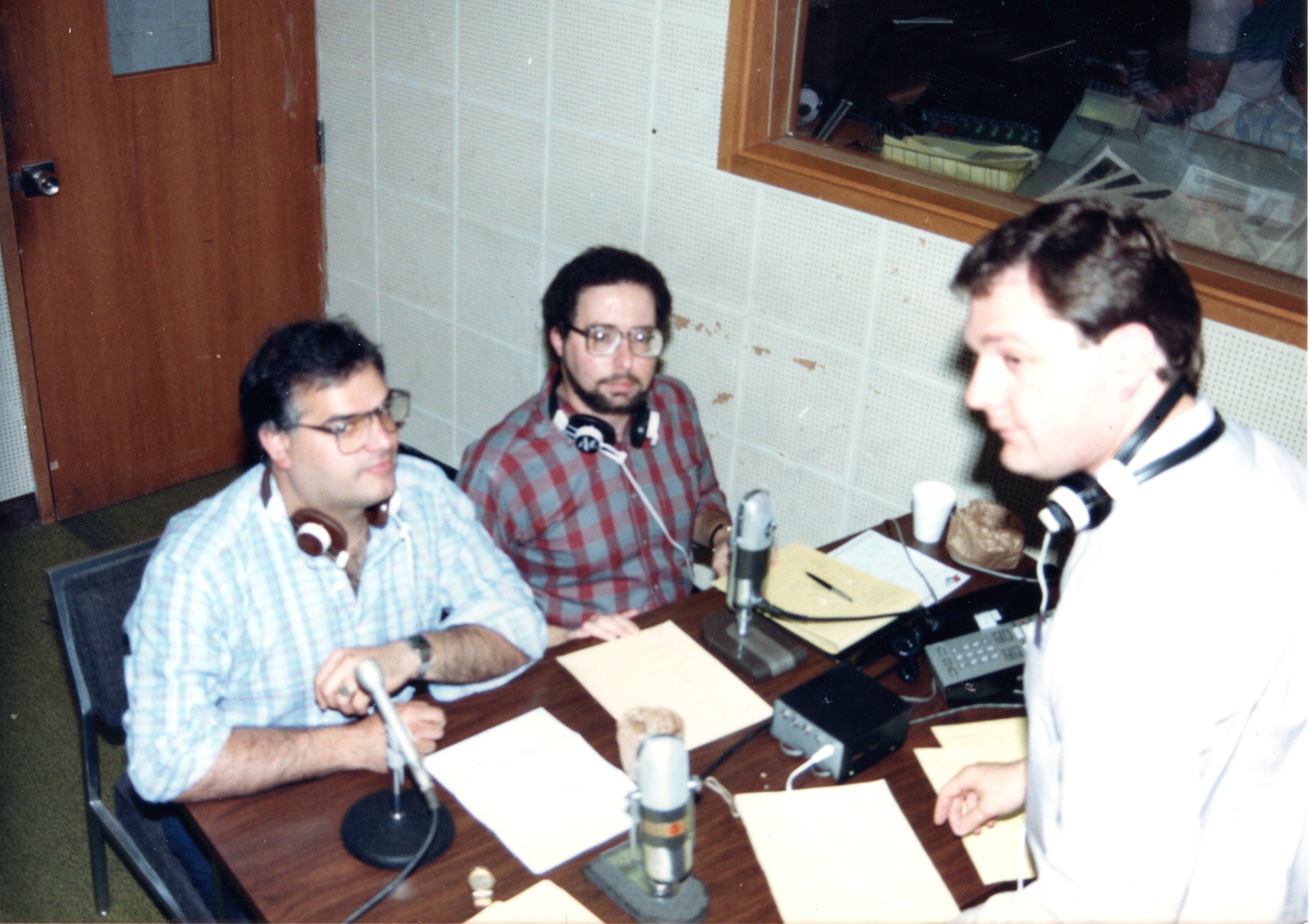 1988 40 Years WRSU Reunion Duke Markos, Stu Naar, Mike Blishak,
