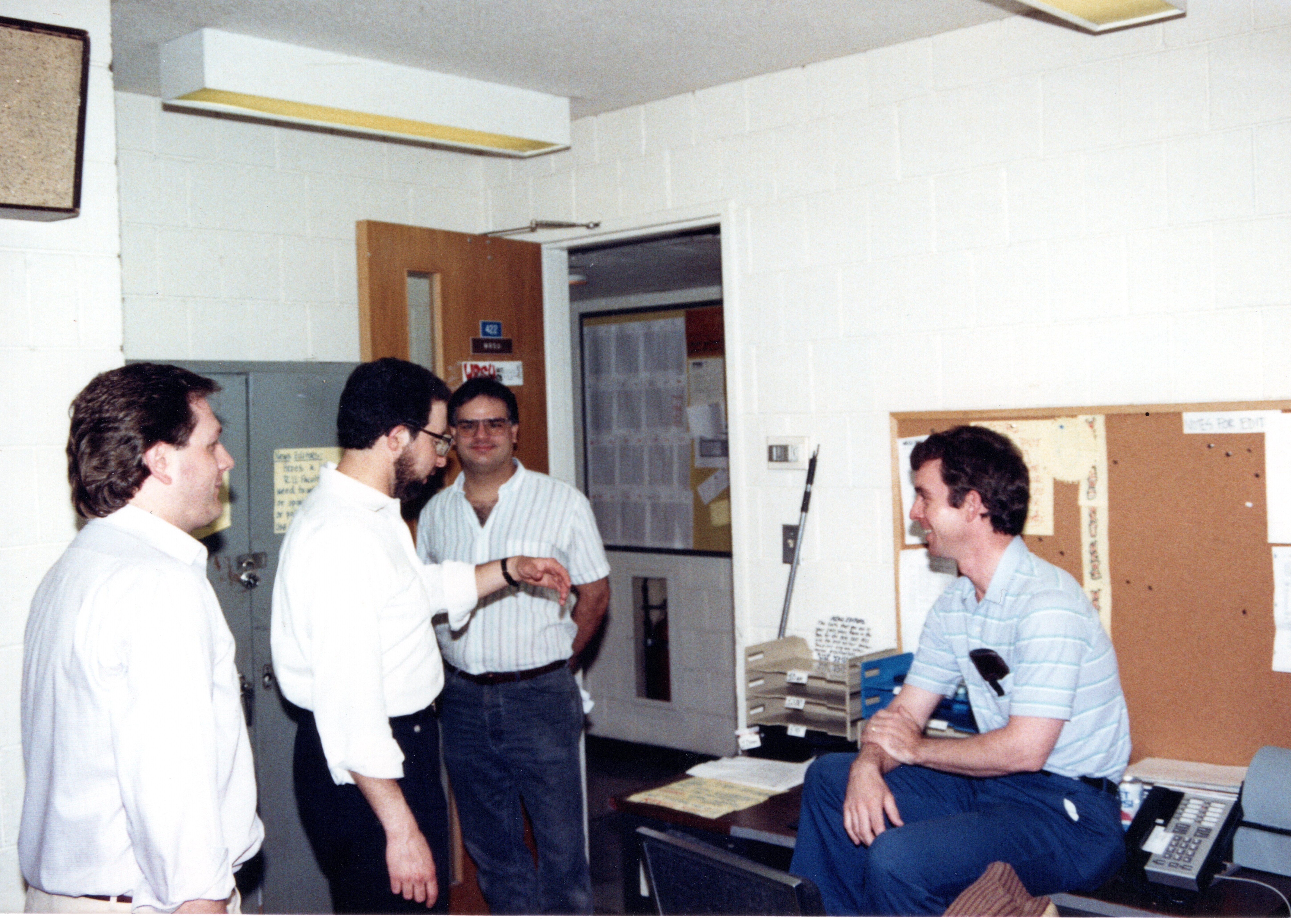 19  1989 Alumni Day Mike Blishak, Stu Naar, Duke Markos, Jerry Donnelley