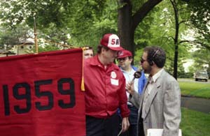 1990 WRSU Alumni Day WRSU Alumni Dick Daveny 59 and Stu Naar