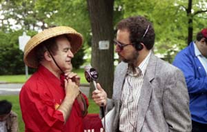 1990 WRSU Alumni Day Universery President Lawrence and Stu Naar