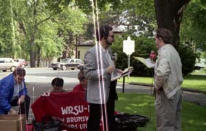 1990 WRSU Alumni Day Steve Boy, Denis Sun, Greg Nelson, Stu Naar, Mike Blishak