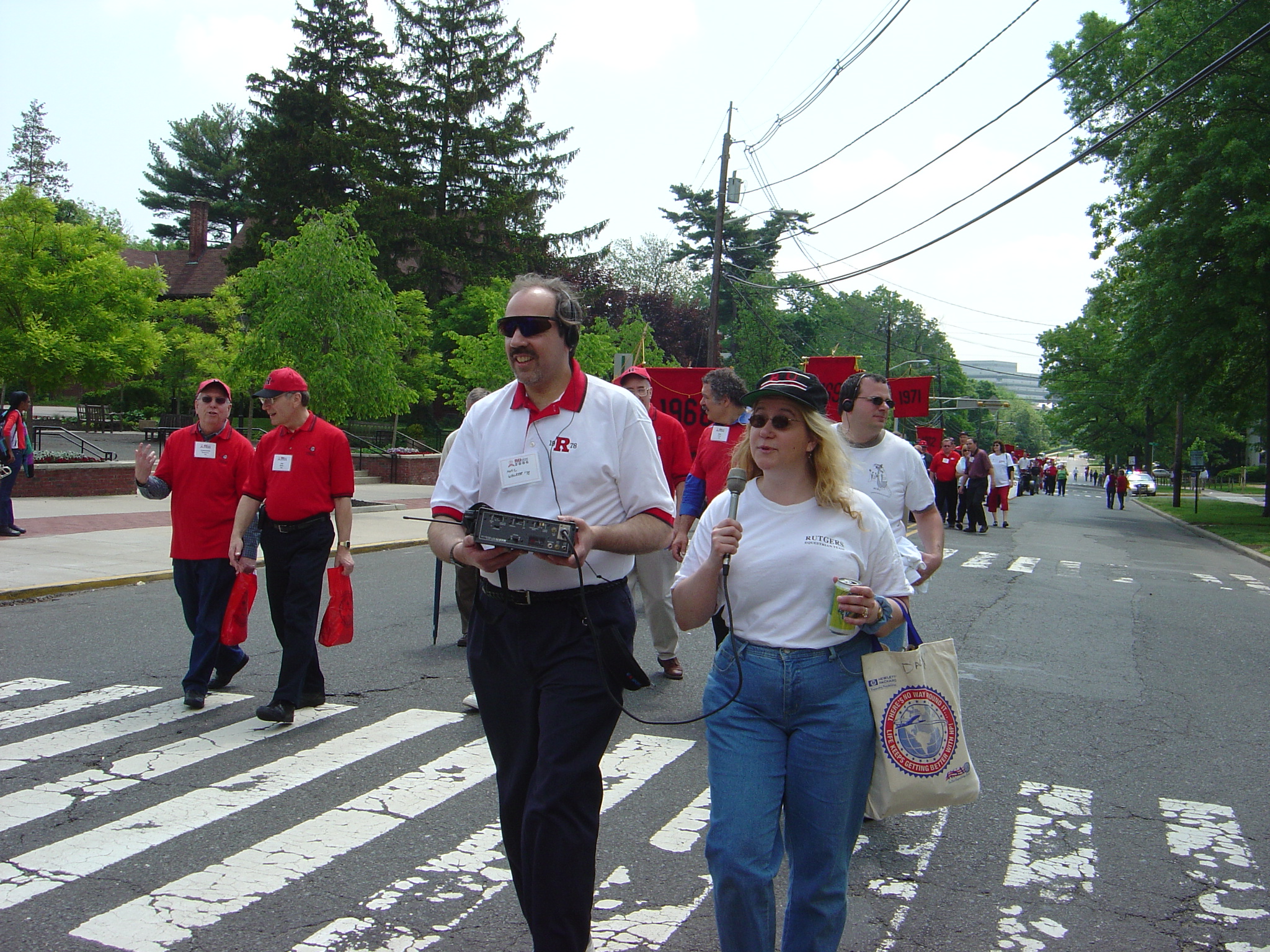 Marc Walker, Joyce Romanski on College Avenue